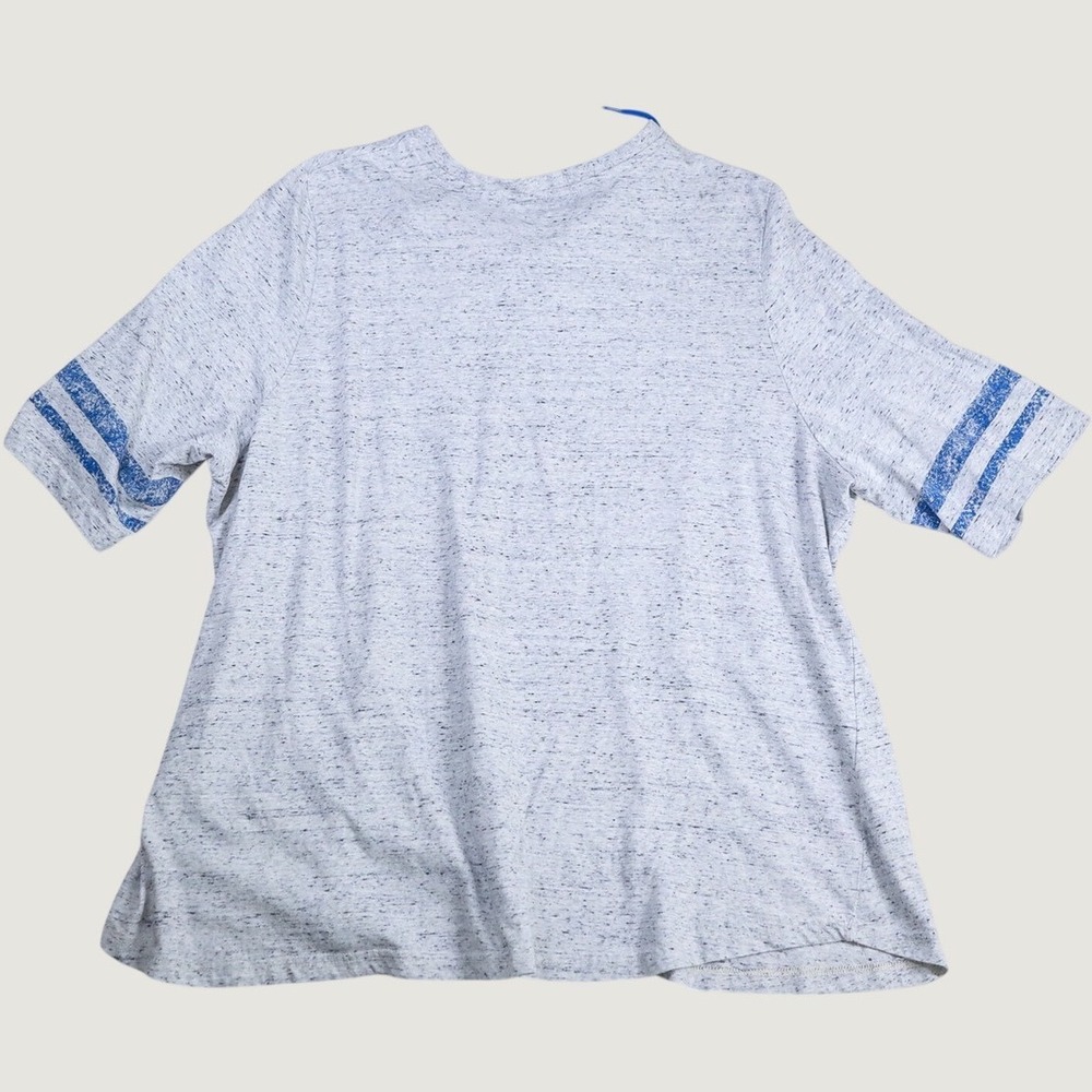 Fanatics Chicago Cubs T-Shirt Women 4X Grey Lace Up Neck Short Sleeve MLB Jersey - Picture 4 of 8